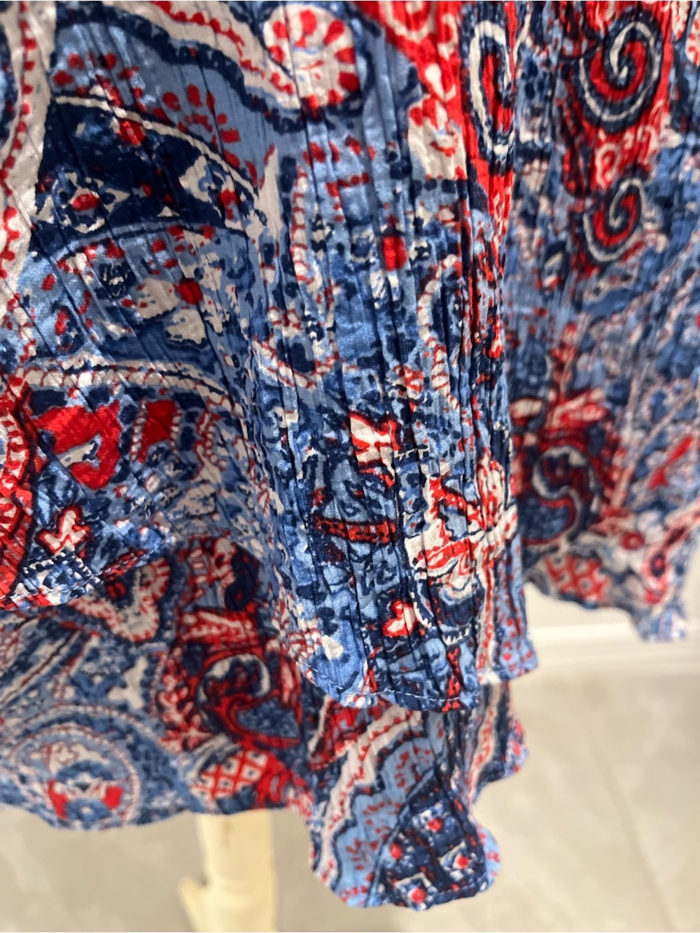 Ruby Rd. Red & Blue Paisley Split-Notch Tunic - Picture 10 of 11